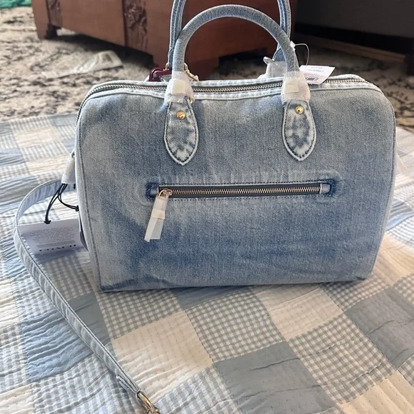 Coach Large Rowan Loved Denim BNWT - Picture 4 of 5